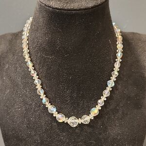 Vintage Crystal Beaded Necklace